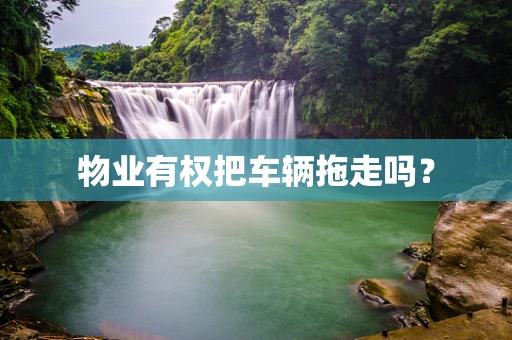 物业有权把车辆拖走吗？