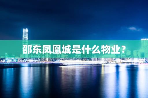 邵东凤凰城是什么物业？