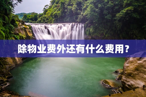 除物业费外还有什么费用？
