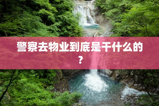 警察去物业到底是干什么的？