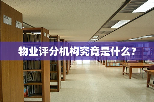 物业评分机构究竟是什么？
