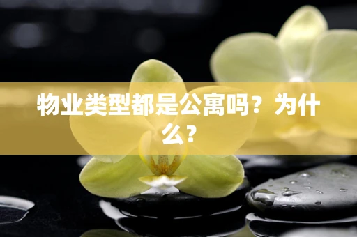 物业类型都是公寓吗？为什么？