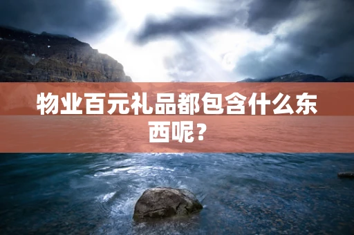 物业百元礼品都包含什么东西呢？