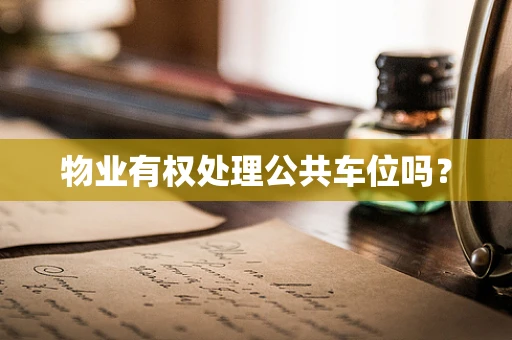 物业有权处理公共车位吗？