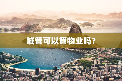 城管可以管物业吗？