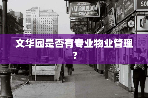 文华园是否有专业物业管理？