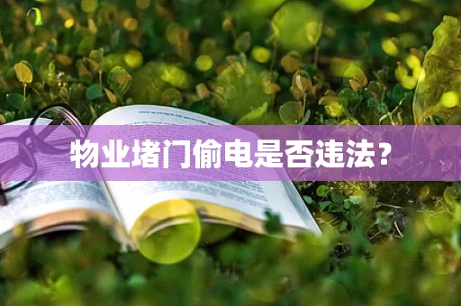 物业堵门偷电是否违法？