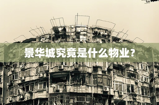 景华城究竟是什么物业？