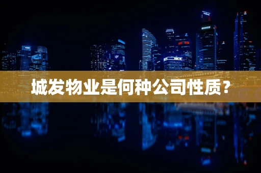 城发物业是何种公司性质？