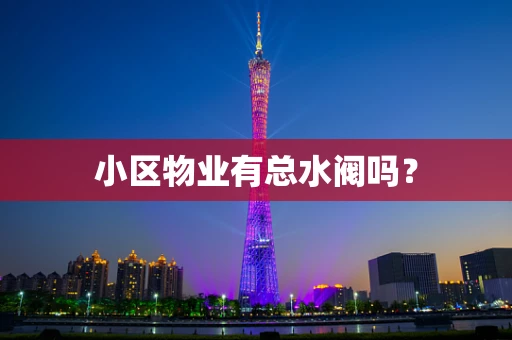 小区物业有总水阀吗？