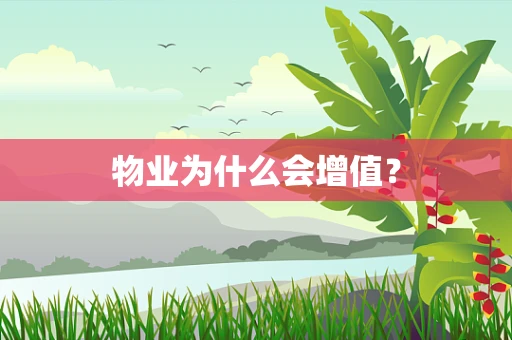 物业为什么会增值？