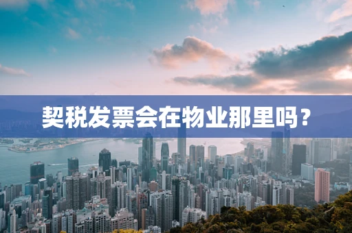 契税发票会在物业那里吗？