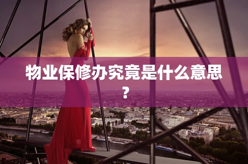 物业保修办究竟是什么意思？
