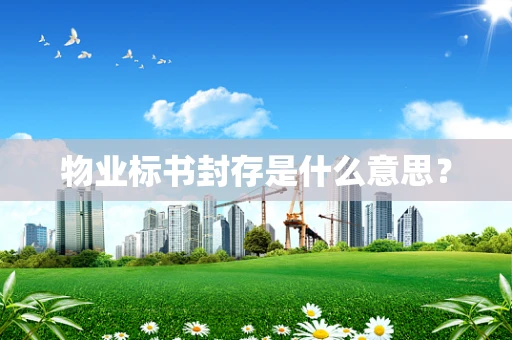 物业标书封存是什么意思？