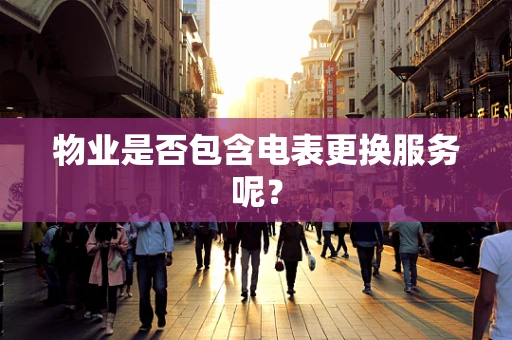 物业是否包含电表更换服务呢？