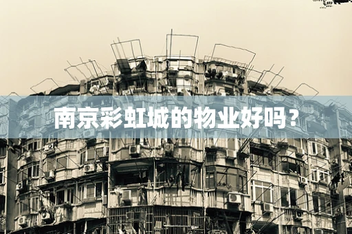 南京彩虹城的物业好吗？