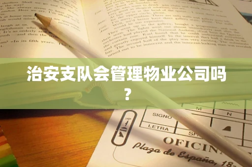 治安支队会管理物业公司吗？