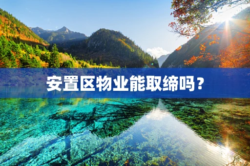 安置区物业能取缔吗？