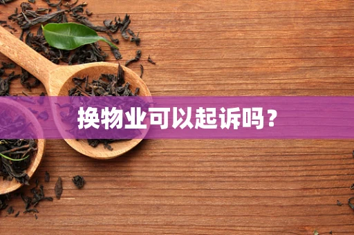 换物业可以起诉吗？